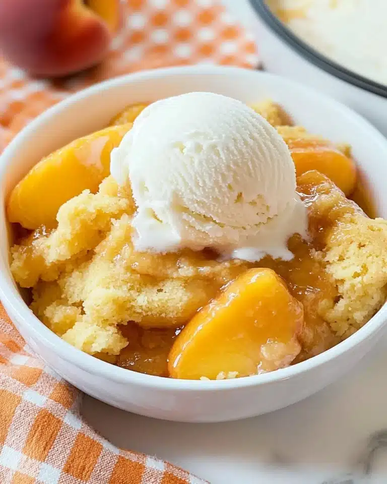 Crock Pot Peach Cobbler Recipe