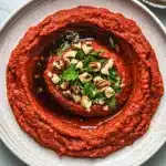 Muhammara (Syrian Roasted Red Pepper Walnut Dip) Recipe