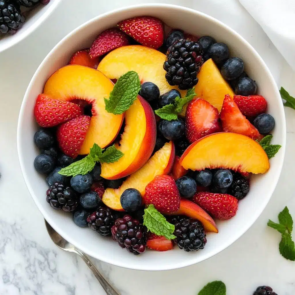 Peach Berry Fruit Salad Recipe - Recipe Image