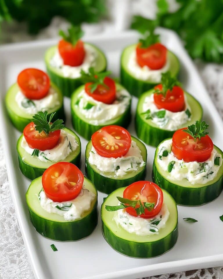 Cucumber Bites Appetizers Recipe