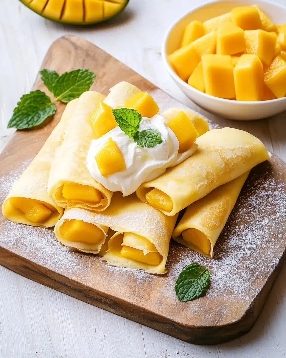 Yum Cha Mango Pancakes Recipe