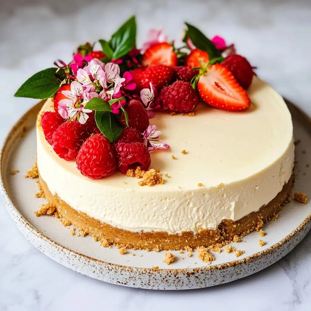 Perfect No-Bake Vegan Cheesecake Recipe - Recipe Image
