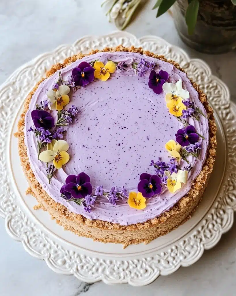 No Bake Lemon Blueberry Cheesecake Recipe