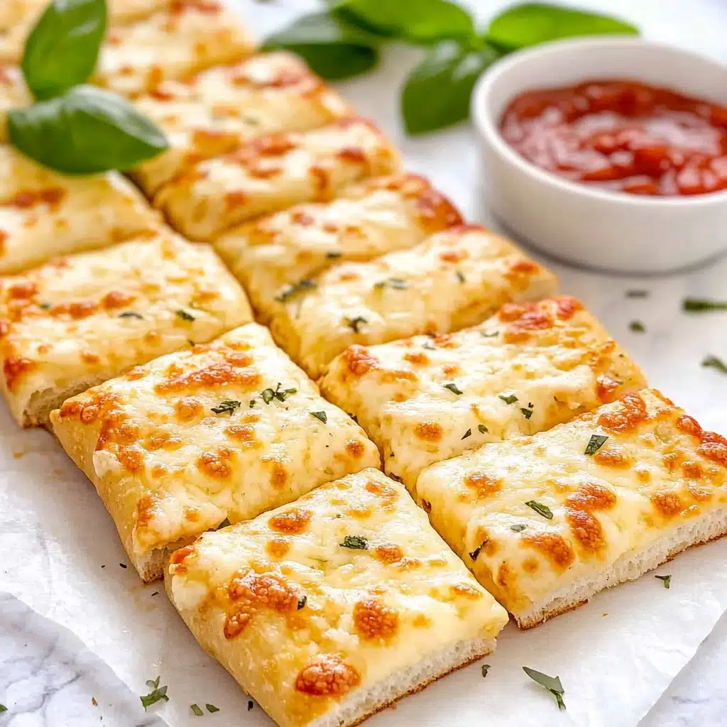 Homemade Cheesy Breadsticks Recipe - Recipe Image