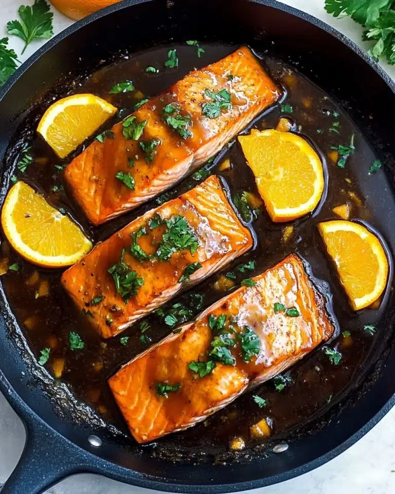 Crispy Orange Glazed Salmon Recipe