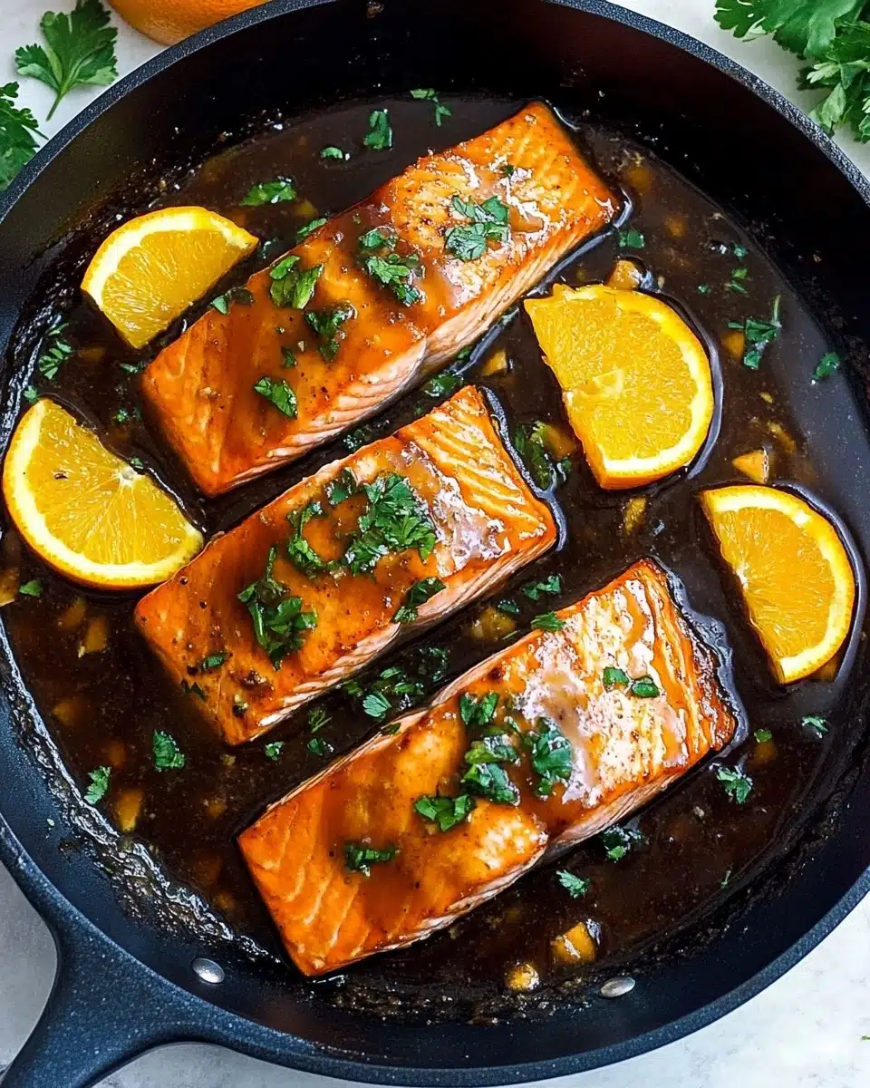Crispy Orange Glazed Salmon Recipe