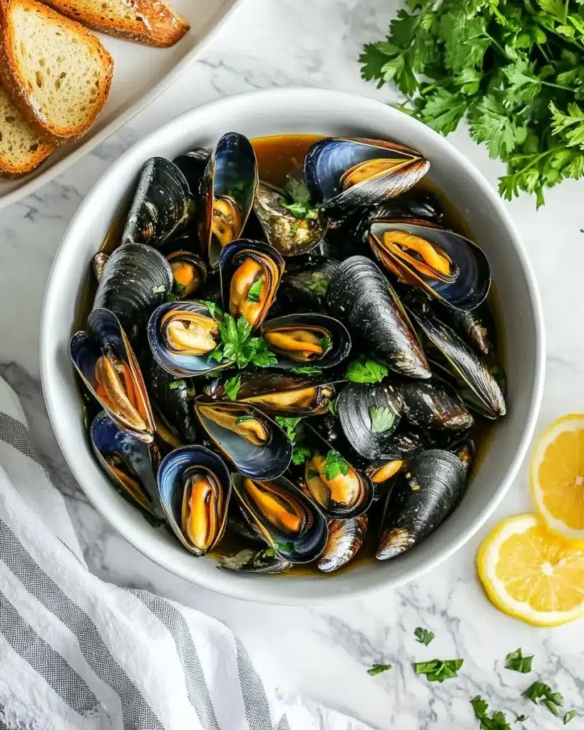 Garlic Butter Mussels Recipe
