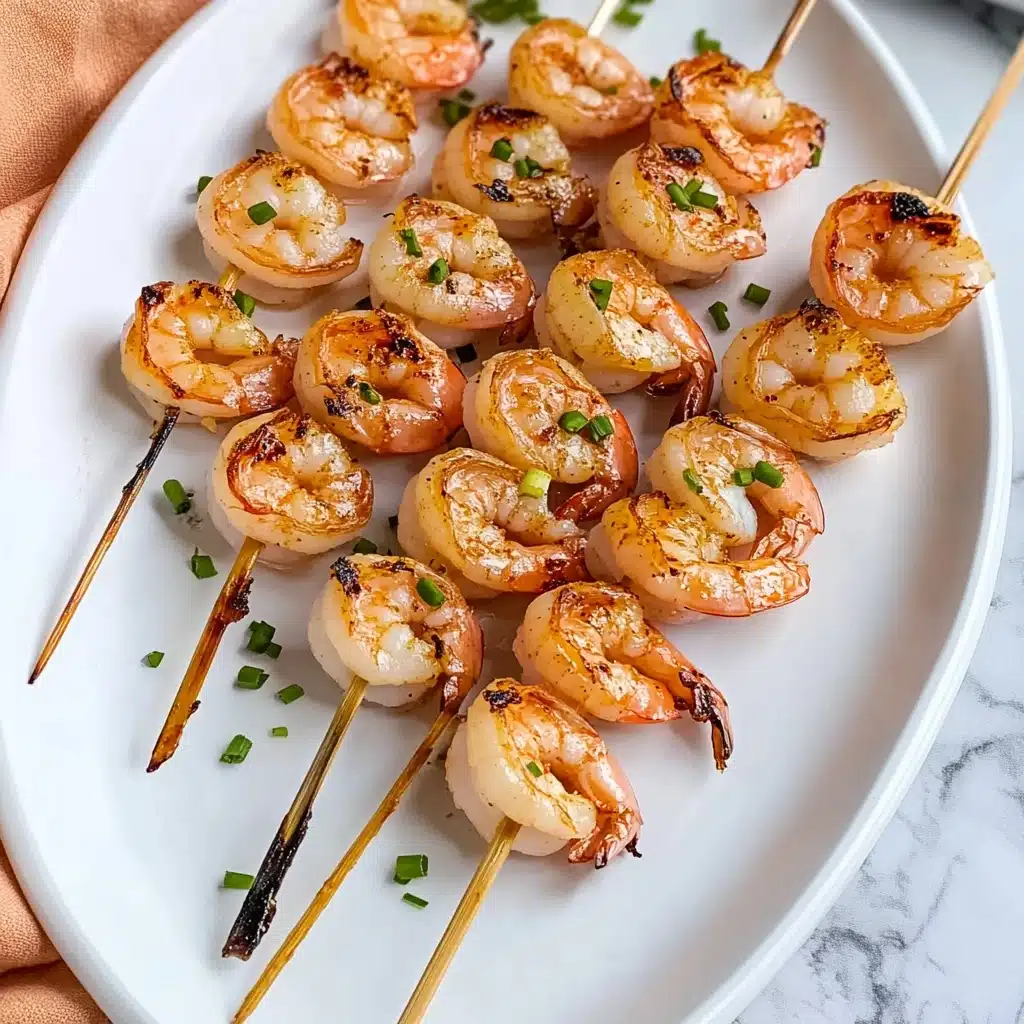 Grilled Garlic Shrimp Skewers Recipe - Recipe Image