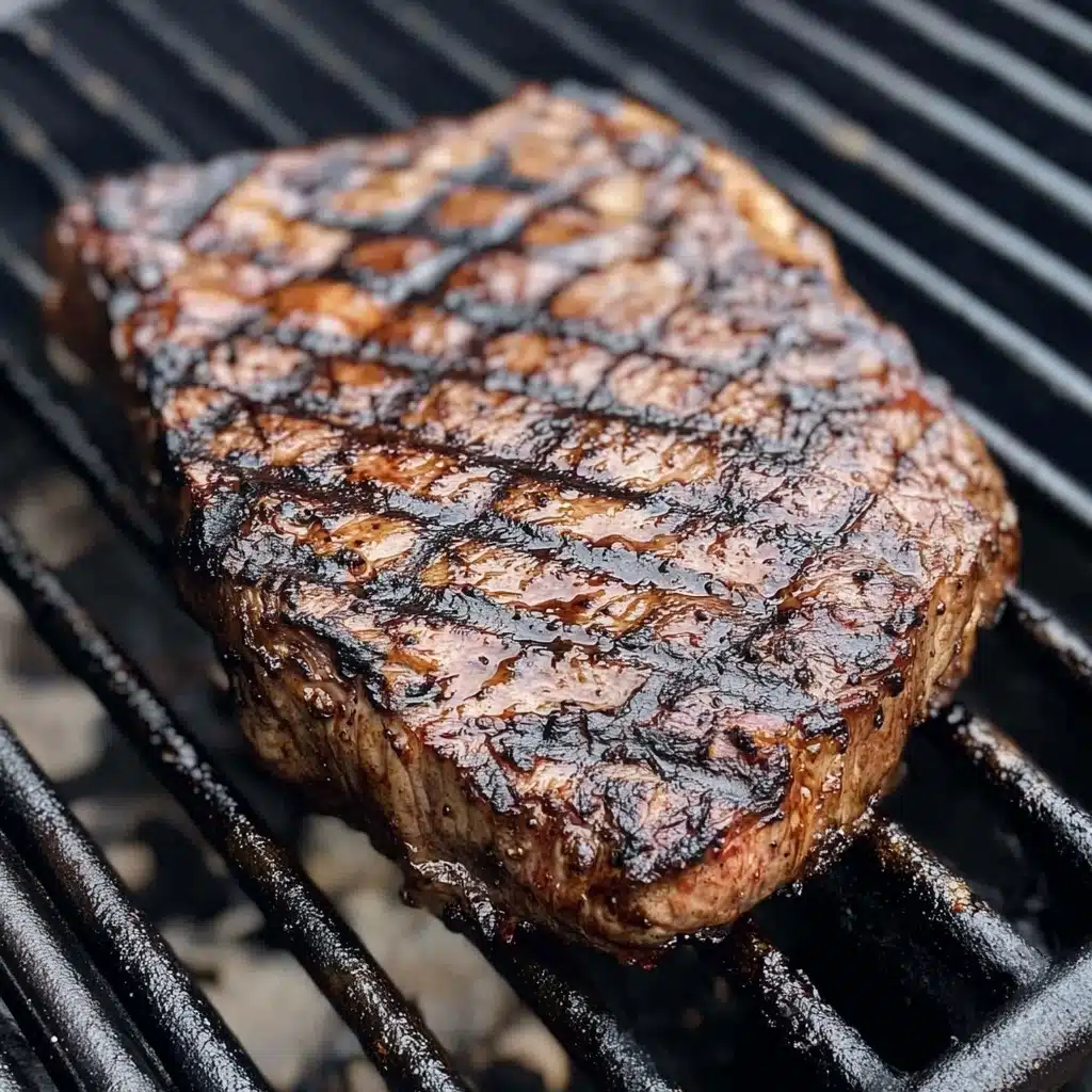 Grilled Coffee-Marinated NY Strip Steaks Recipe - Recipe Image