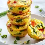 Spinach and Roasted Red Pepper Egg Bites Recipe