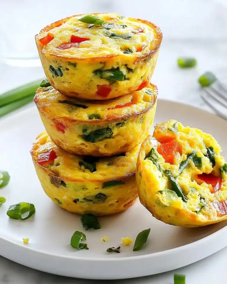 Spinach and Roasted Red Pepper Egg Bites Recipe