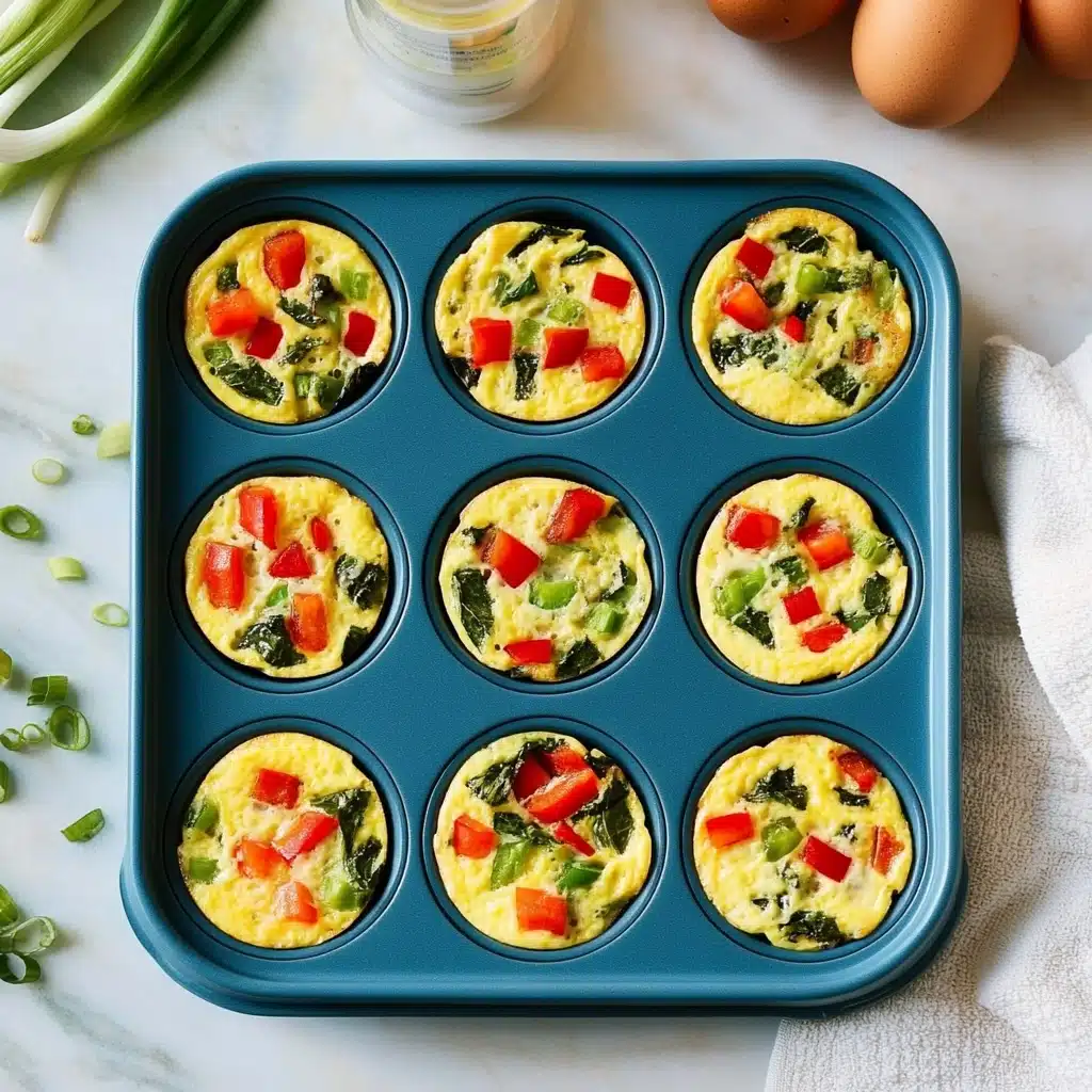 Spinach and Roasted Red Pepper Egg Bites Recipe - Recipe Image
