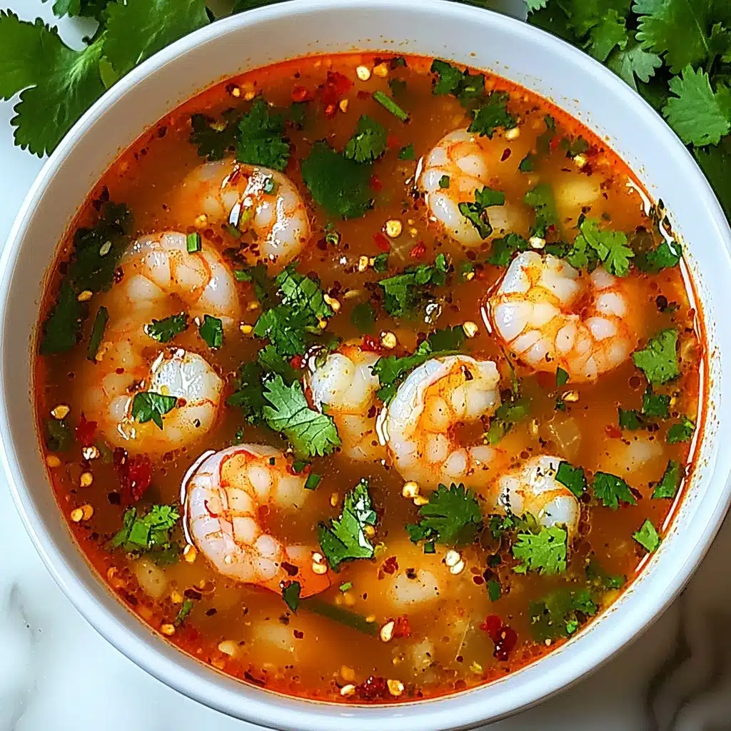 Quick and Spicy Shrimp Soup Recipe - Recipe Image