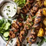 Ranch Chicken Tzatziki with Garlic Parmesan Zucchini Recipe