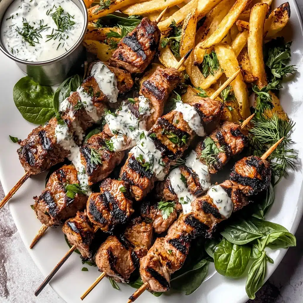 Ranch Chicken Tzatziki with Garlic Parmesan Zucchini Recipe - Recipe Image