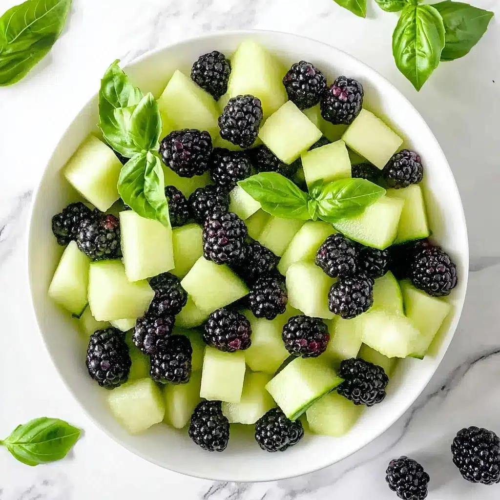 Blackberry Honeydew Salad with Basil Recipe - Recipe Image