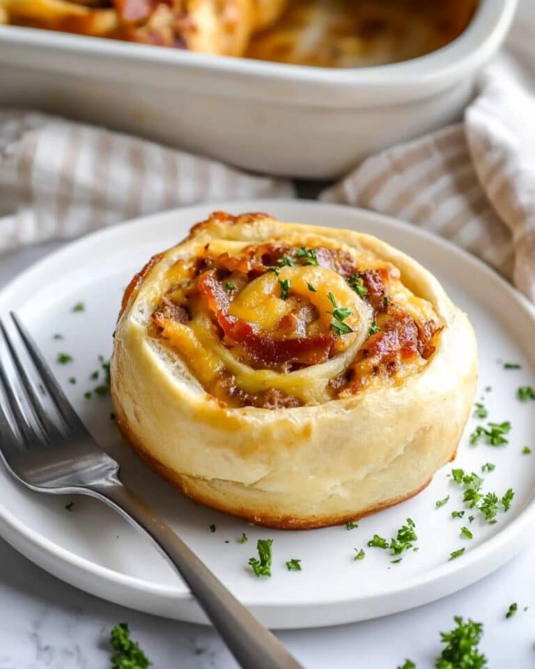 Breakfast Sausage, Egg, Bacon and Cheese Crescent Rolls Recipe