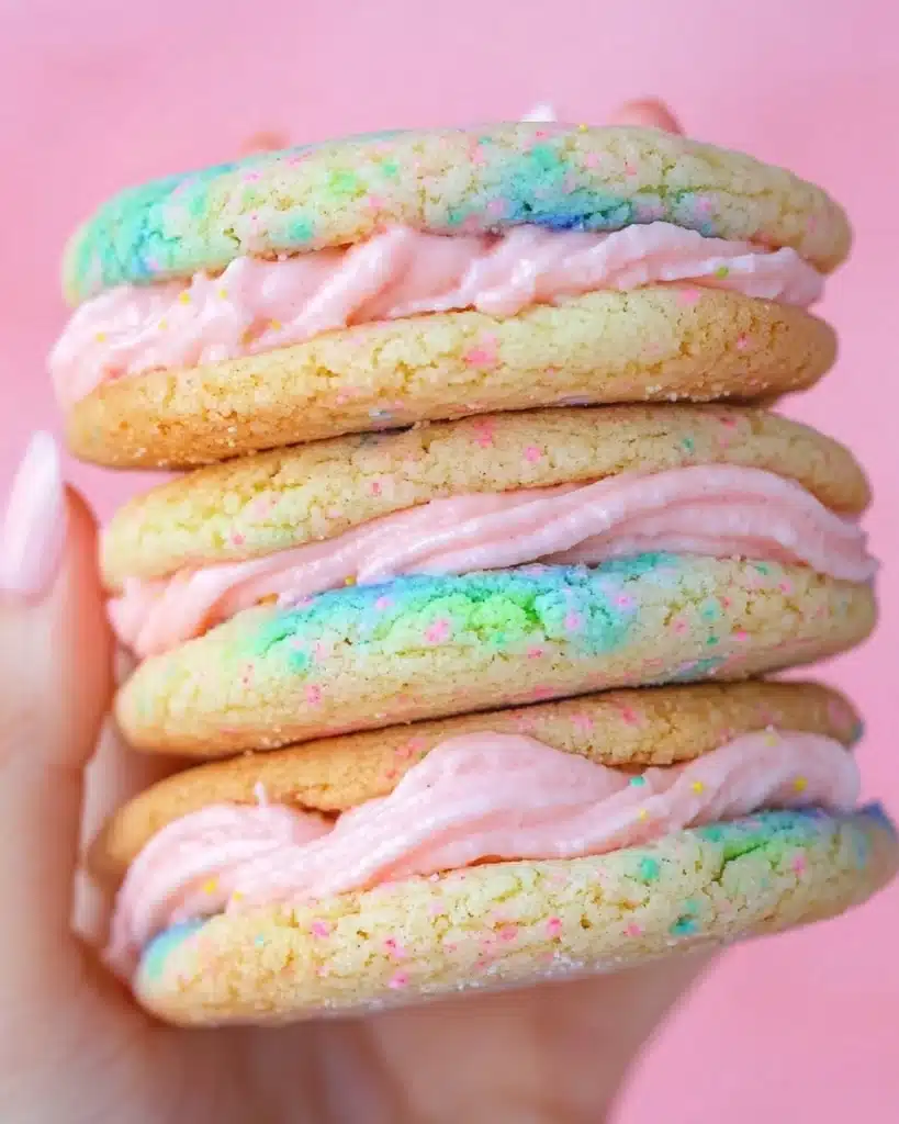 Cotton Candy Cookie Sandwiches Recipe