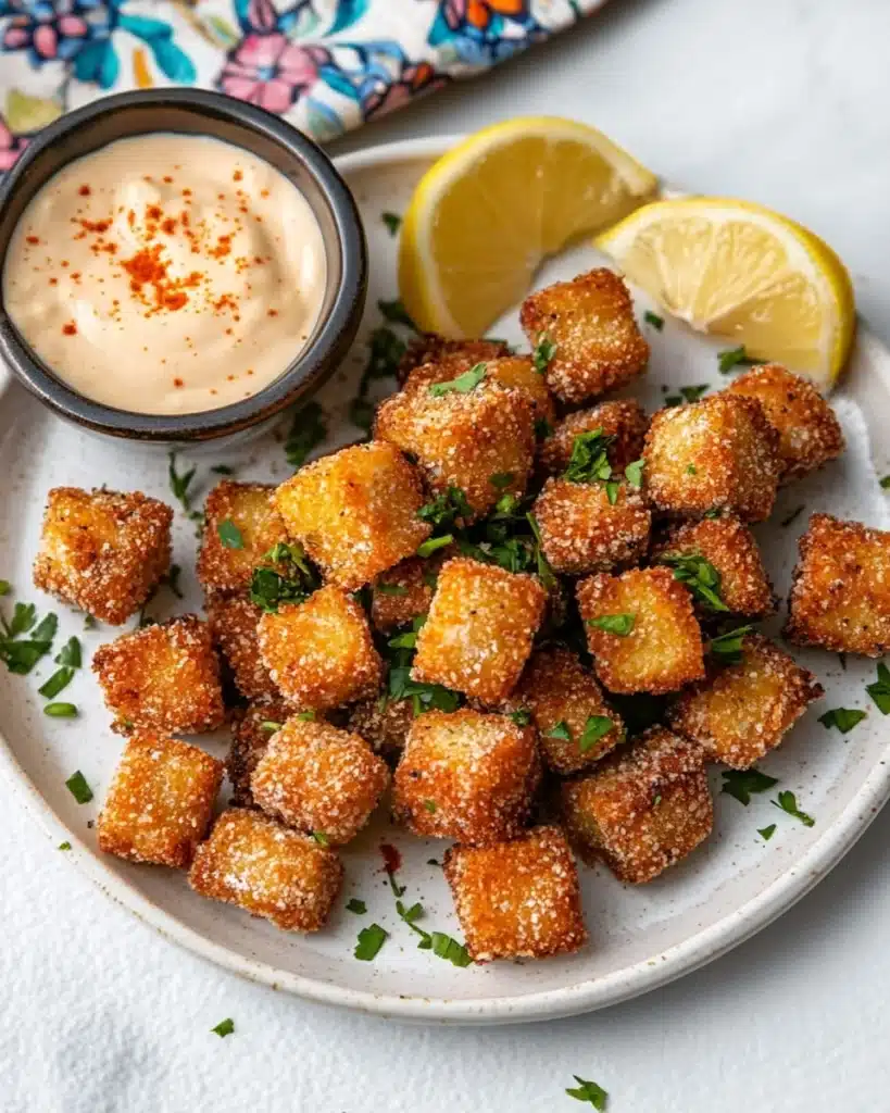 Crispy Air Fryer Hot Honey Salmon Bites Recipe