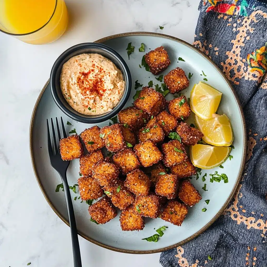 Crispy Air Fryer Hot Honey Salmon Bites Recipe - Recipe Image