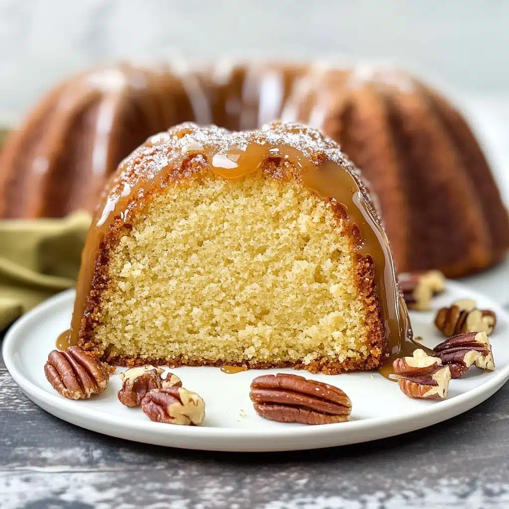 Salted Caramel Kentucky Butter Cake with Bourbon Recipe - Recipe Image