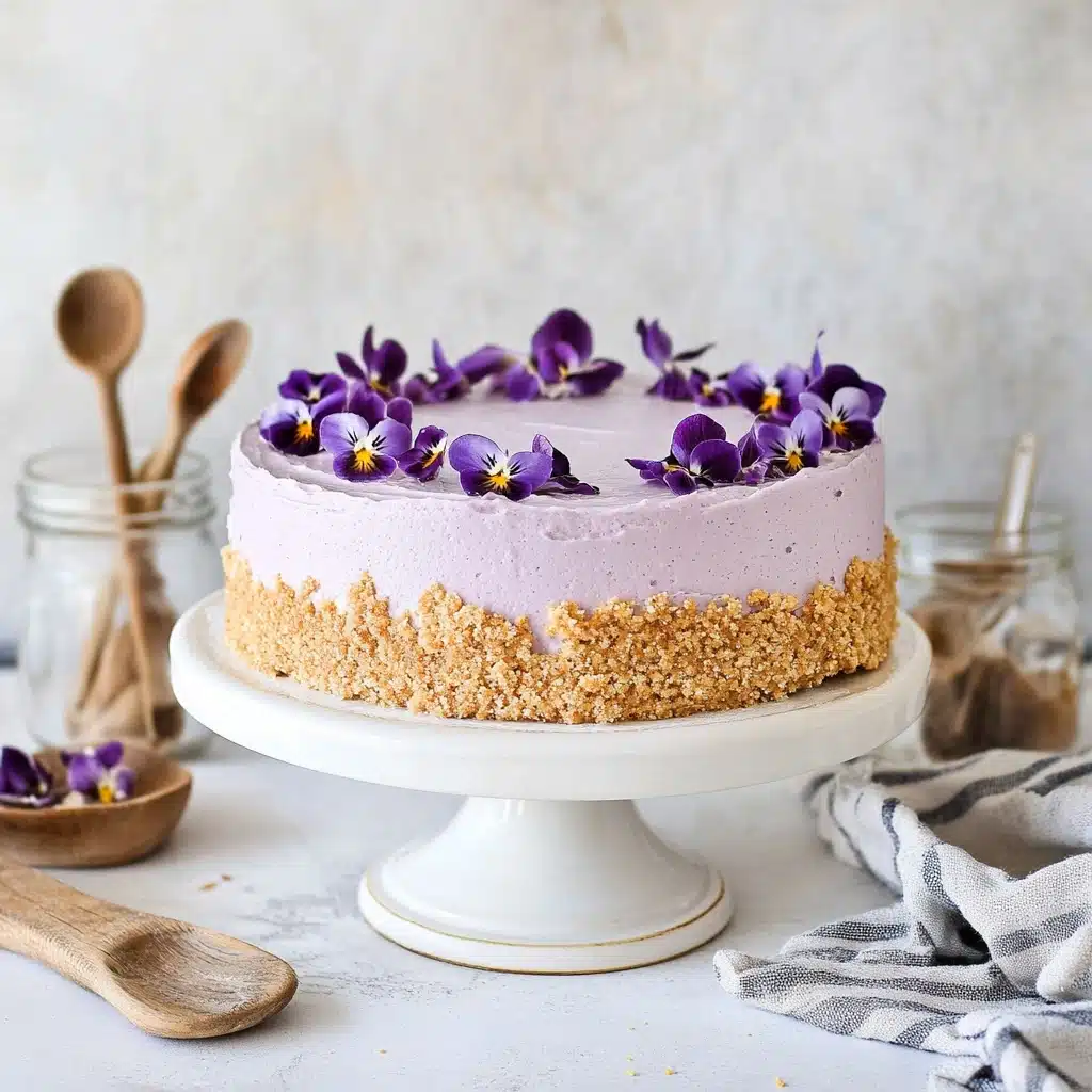 No Bake Lemon Blueberry Cheesecake Recipe - Recipe Image