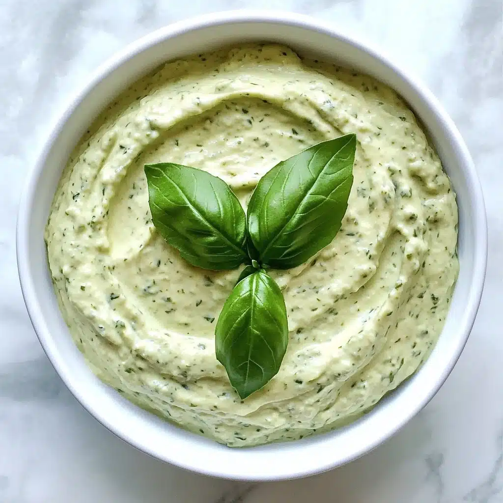 Lemon Basil Hummus Recipe - Recipe Image