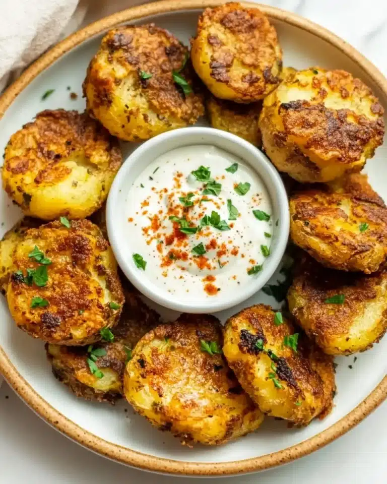 Air Fryer Smashed Potatoes Recipe