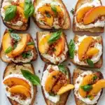 Grilled Peach Crostini Recipe