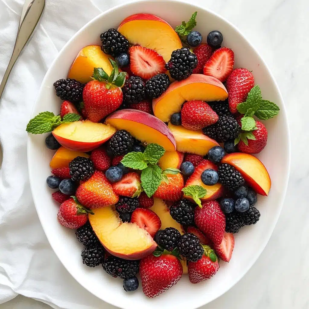 Peach Berry Fruit Salad Recipe - Recipe Image