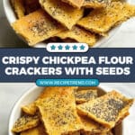 Crispy Chickpea Flour Crackers Recipe