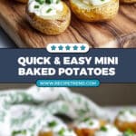 Mini Baked Potatoes Recipe