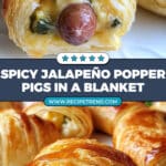 Jalapeño Popper Pigs in a Blanket Recipe