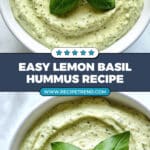 Lemon Basil Hummus Recipe