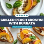 Grilled Peach Crostini Recipe