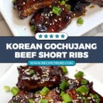 Korean Gochujang Sticky Boneless Beef Short Ribs Recipe