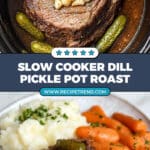 Slow Cooker Dill Pickle Pot Roast Recipe