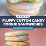 Cotton Candy Cookie Sandwiches Recipe