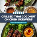 Grilled Thai Coconut Chicken Skewers Recipe