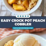 Crock Pot Peach Cobbler Recipe