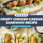 Chicken Caesar Sandwiches Recipe