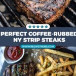 Grilled Coffee-Marinated NY Strip Steaks Recipe