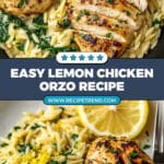 Lemon Chicken Orzo Recipe