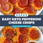 Pepperoni & Cheese Crisps Recipe