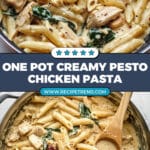 One Pot Creamy Pesto Chicken Pasta Recipe