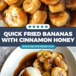 Fried Bananas with Cinnamon Honey Sauce Recipe