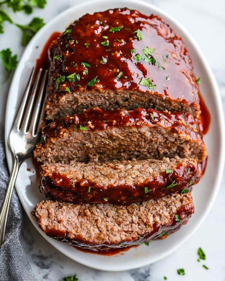 Classic Oven-Baked Meatloaf with Ketchup Glaze Recipe