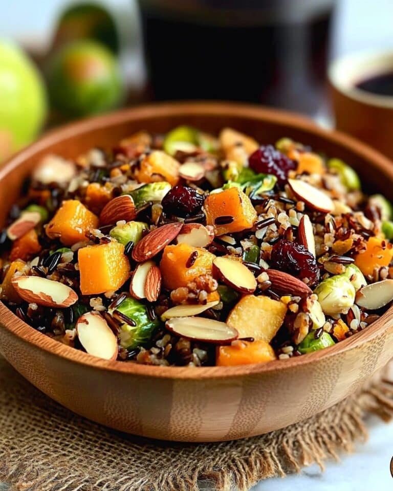 Wild Rice Harvest Bowls with Fig Balsamic Vinaigrette Recipe