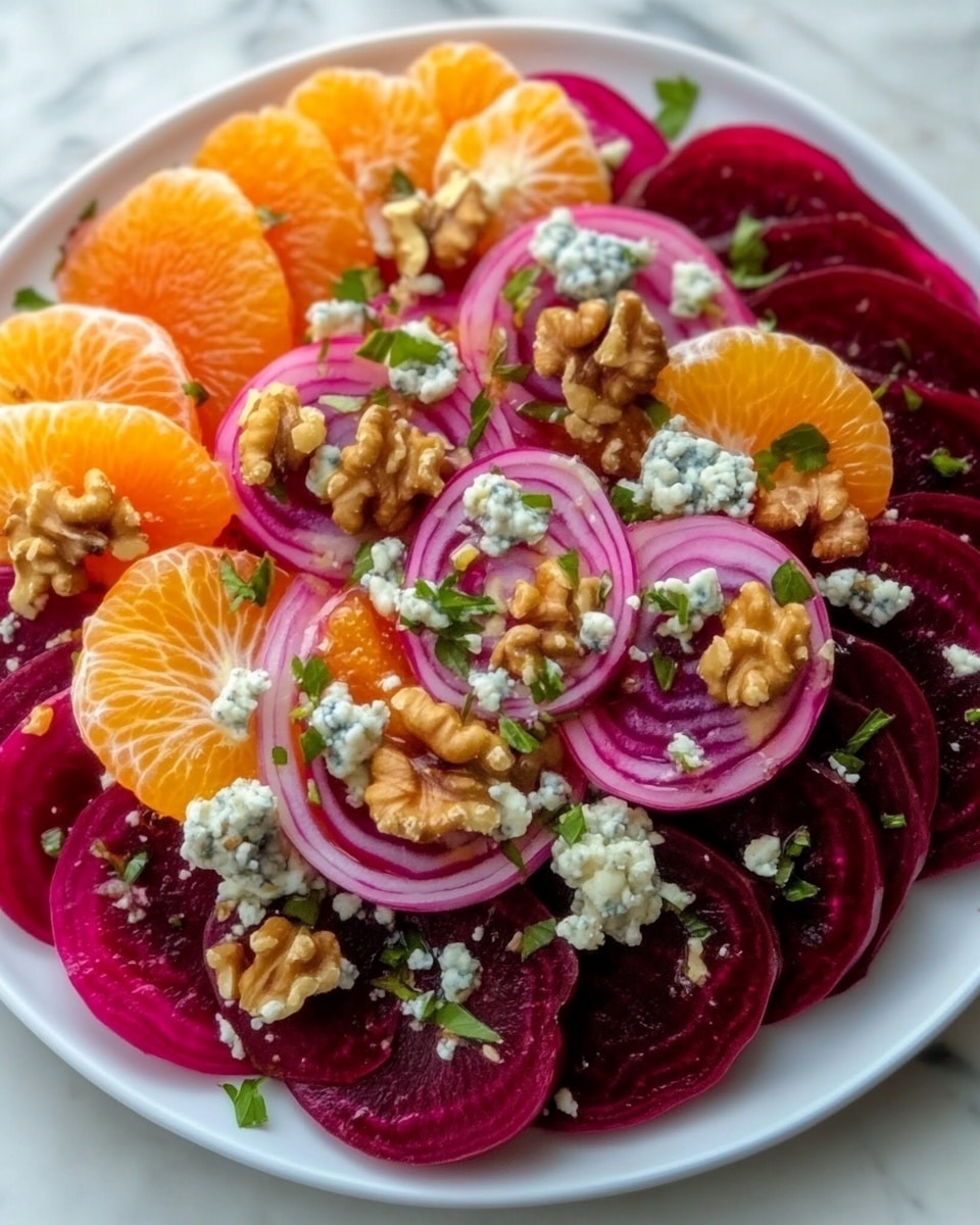 Beet and Orange Salad with Feta, Walnuts, and Fresh Herbs Recipe - Recipe Image