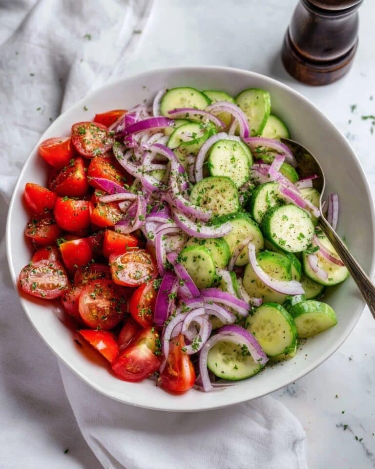 Refreshing Cucumber and Cherry Tomato Salad with Fresh Herbs Recipe